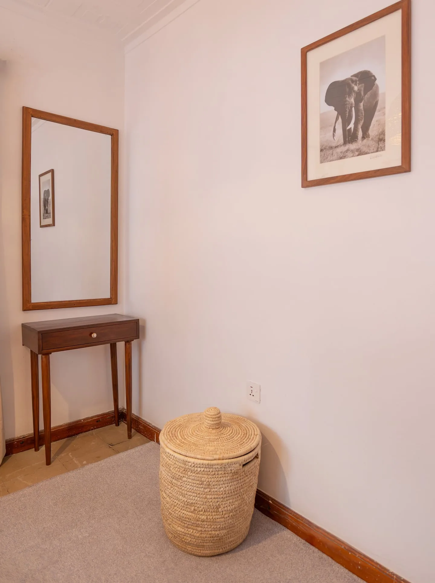 The living and dining area of the home